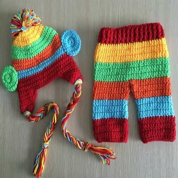 Colorful Striped Kids Matching Set - Picture 3 of 3